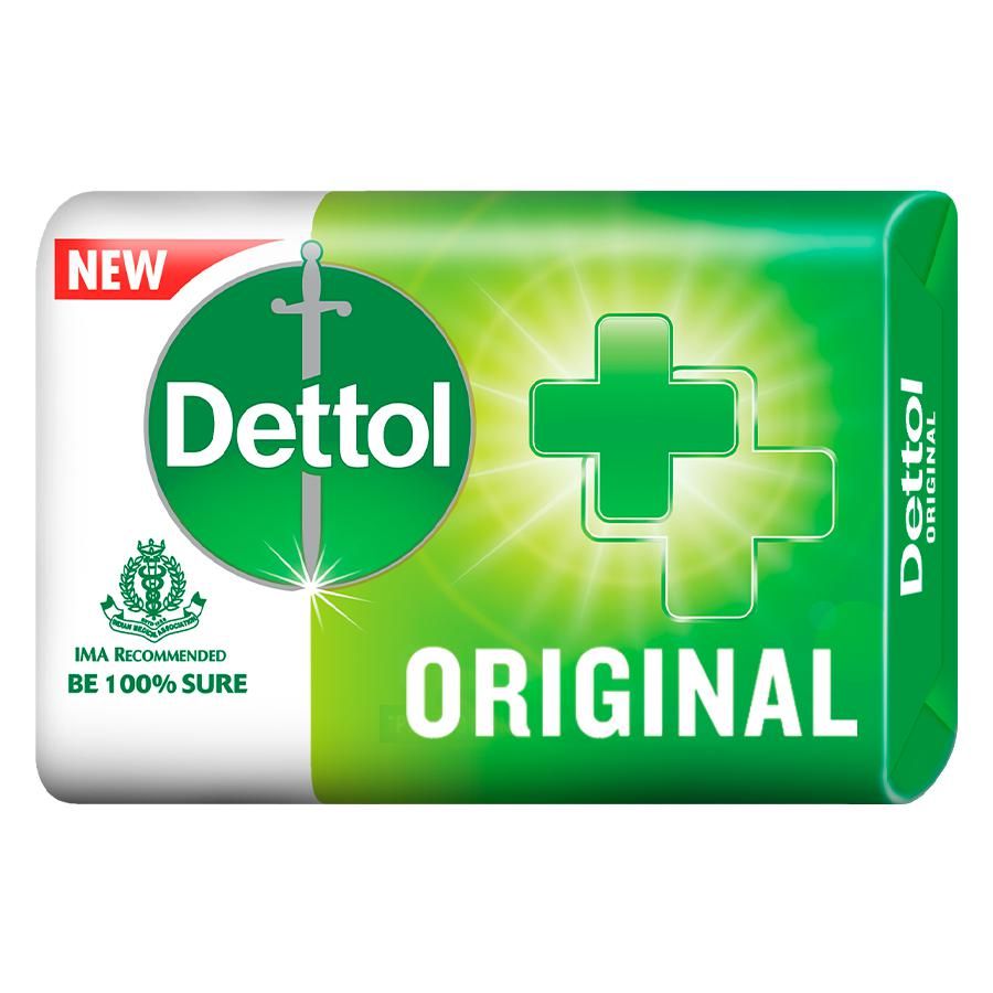 Dettol Original Bathing Soap Bar - With 76% TFM, Protects From Germs, 125 g