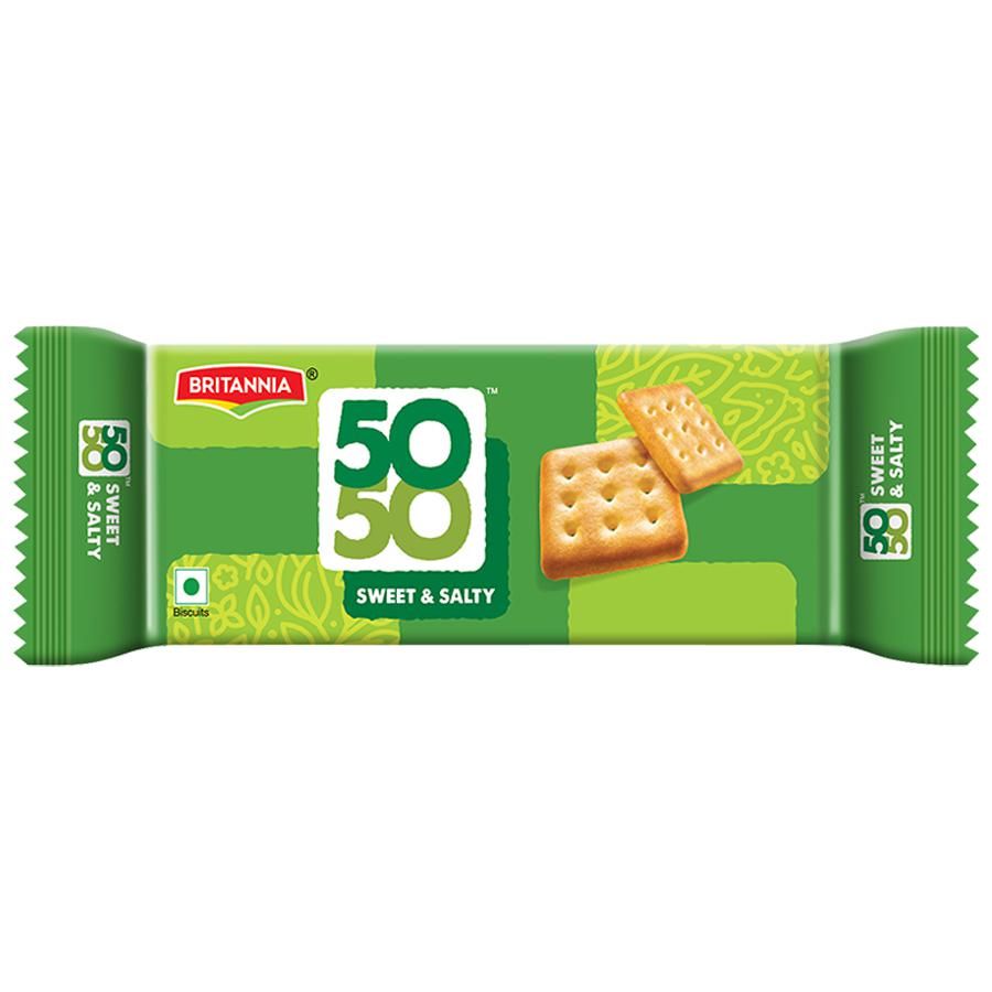 Britannia 50-50 Sweet & Salty Biscuits, 85g