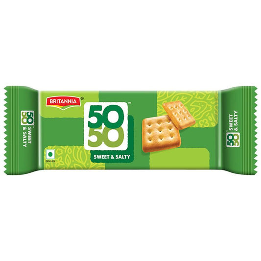 Britannia 50-50 Sweet & Salty Biscuits, 85g