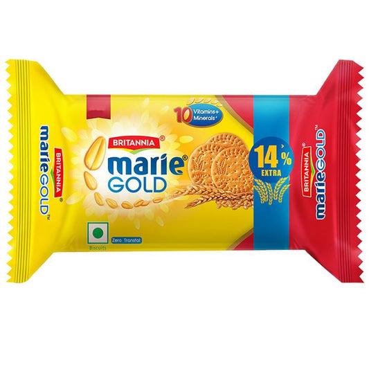 Britannia Marie Gold Biscuits - Light & Crisp, Tea Time Snack, No Trans-Fat, 78 g Pouch