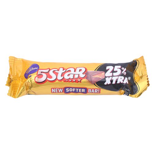 Cadbury 5 Star Nutty Chocolate Bar, 24gm