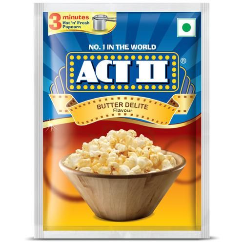 ACT II Instant Popcorn - Butter Delite, 70 g Pouch