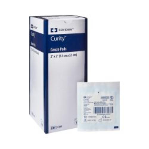 Curity Gauze Pads 2" x 2", Sterile 12-Ply 100/Box