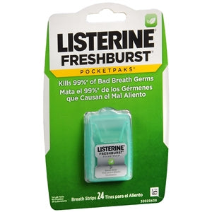 Listerine Freshburst Pocketpak Breath Strips 24 pk