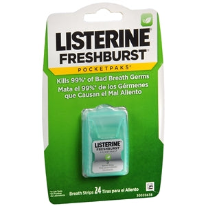 Listerine Freshburst Pocketpak Breath Strips 24 pk