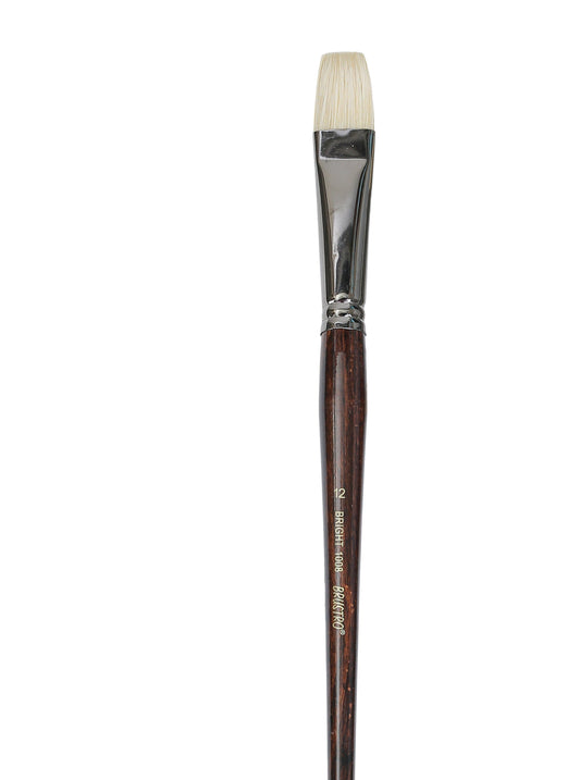 Brustro Artists Bristle White Bright Brush Series 1008 - Brush No. 12