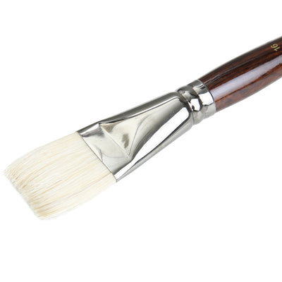 Brustro Artists Bristlewhite Flat Brush Series 1008 - Brush No. 16 (for Oil & Acrylic)