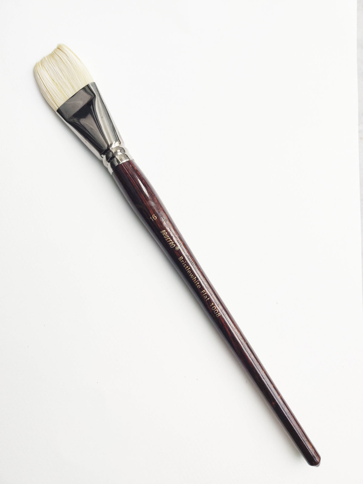 Brustro Artists Bristlewhite Flat Brush Series 1008 - Brush No. 16 (for Oil & Acrylic)
