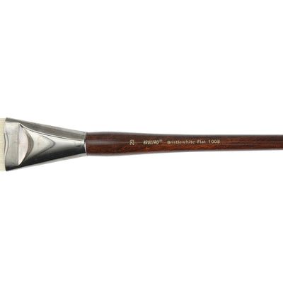 Brustro Artists Bristlewhite Flat Brush Series - 1008 - Brush No. 20 (for Oil & Acrylic)