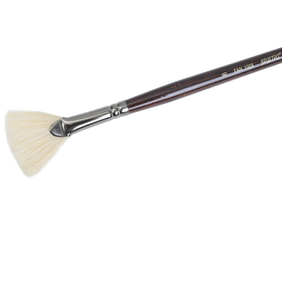 Brustro Artists Bristlewhite Fan Brush Series 1008 - Brush No. 8 (for Oil & Acrylic)