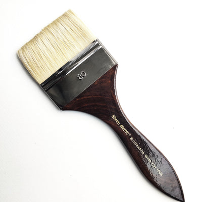 Brustro Artists Bristlewhite Flat Brush Series 1008 - Wide Brush, Size - 80mm (for Oil & Acrylic)