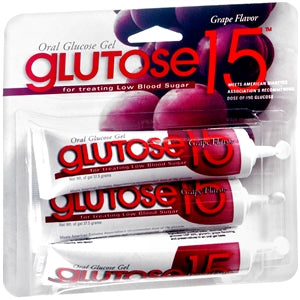 Glutose 15 Oral Glucose Gel Grape Flavored