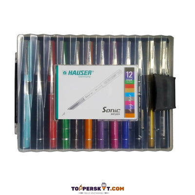 Hauser Sonic Gel Pens - Multicolour ( Pack of 12 )