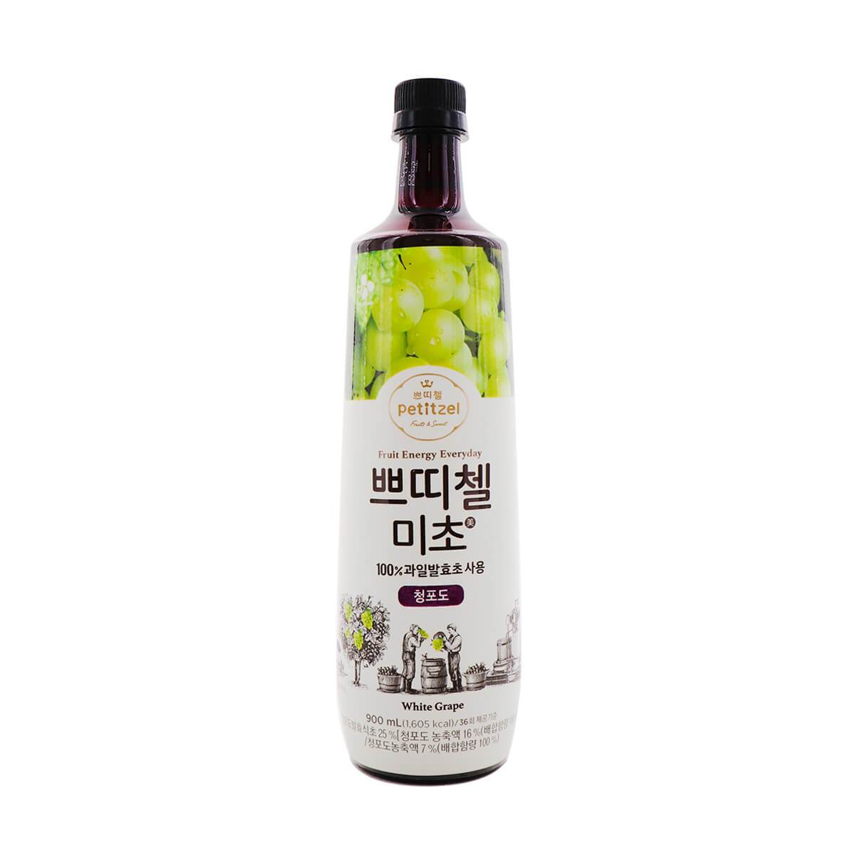 Petitzel Fruit Vinegar for Grape 900ml 쁘띠첼/미초 청포도 900ML/상온