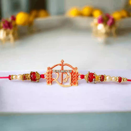 LORD RAM JI Designer Rakhi Bracelet for Unisex pack of 2 rakhi