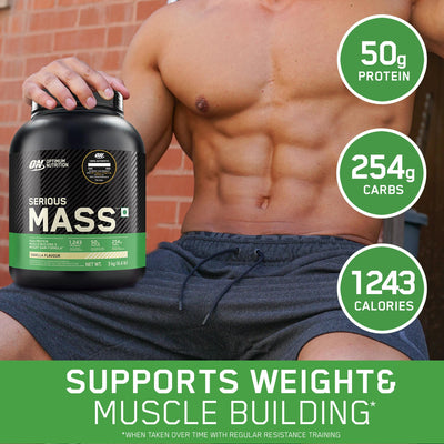 Serious Mass Weight Gainer - Vanilla flavour - 3KG