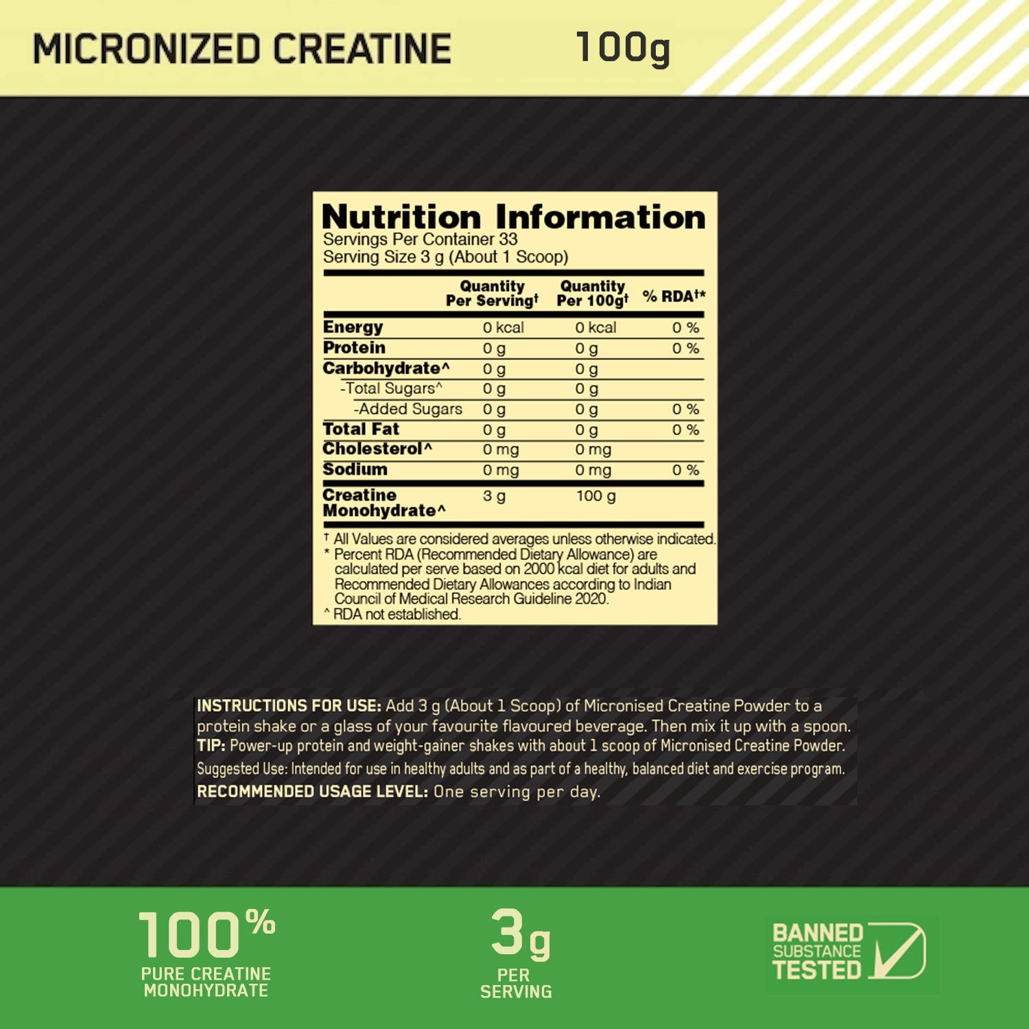 Serious Mass - Chocolate - 3 Kg + Creatine 100 g