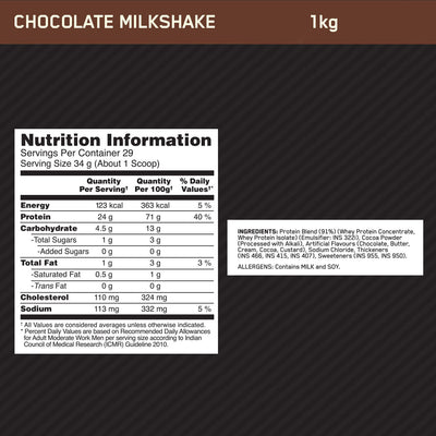 Performance Whey Protein | 1 kg (2.2 lbs) | Chocolate + Multivitamin for MEN- 60 Tablets