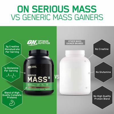 Serious Mass Weight Gainer - Vanilla flavour - 1KG