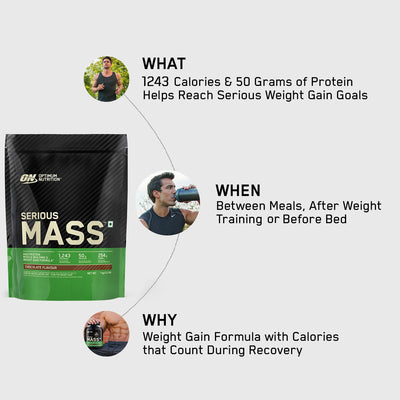 Serious Mass - Chocolate - 1 Kg + Creatine 100 g