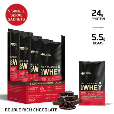 Gold Standard 100% Whey Protein Powder | Double Rich Chocolate | 152 g