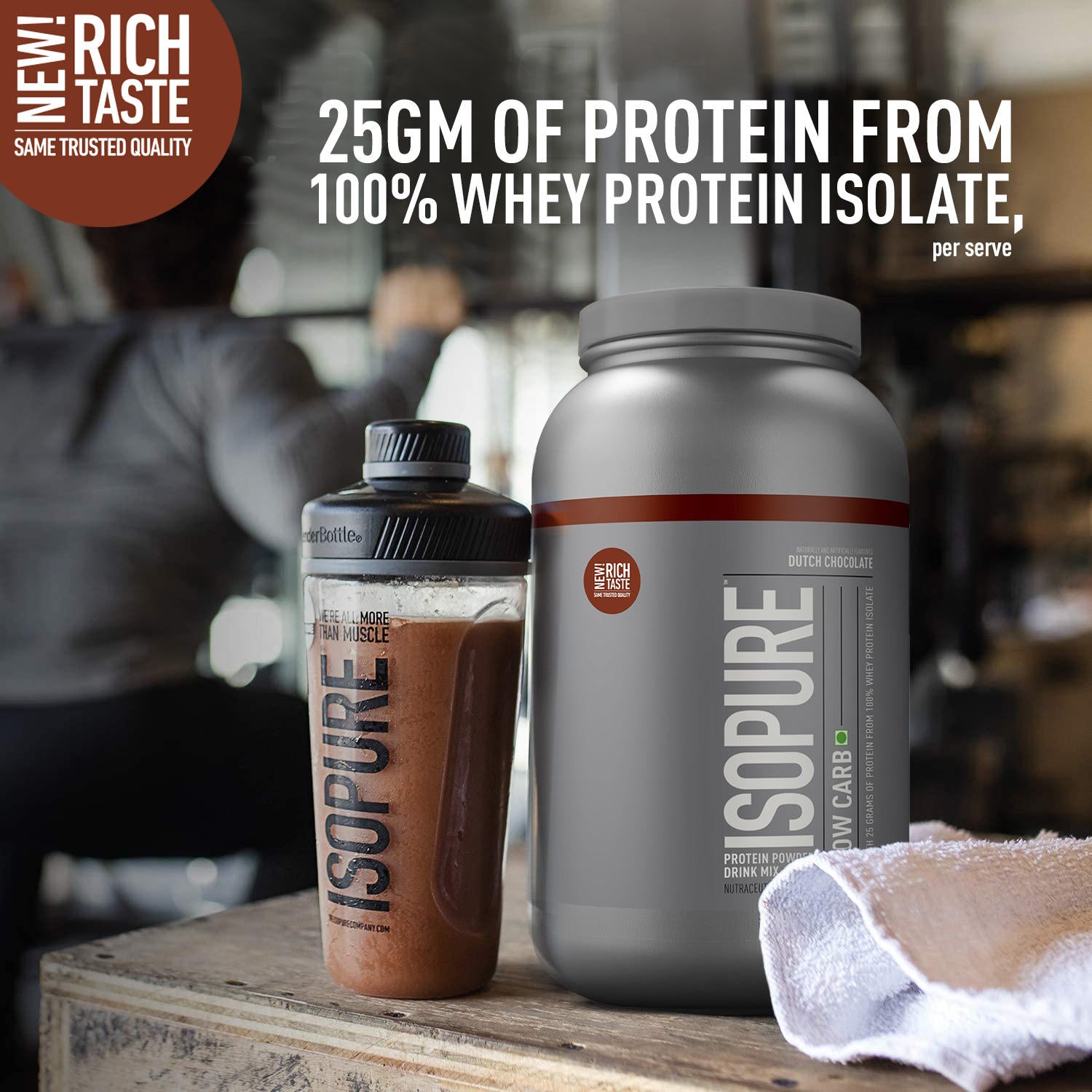 Isopure Low Carb Whey Protein Isolate Powder | Dutch Chocolate | 1 Kg