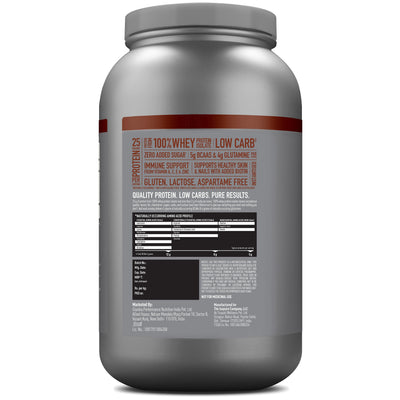 Isopure Low Carb Whey Protein Isolate Powder | Dutch Chocolate | 1 Kg + Optimum Nutrition (ON) Gold Standard Pre-Workout- 142.5g/15 single serve packs