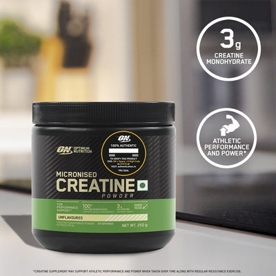 Gold Standard 100% Whey Protein Powder | Vanilla Ice Cream | 4 kg and Micronised Creatine Powder | Unflavoured | 250 g