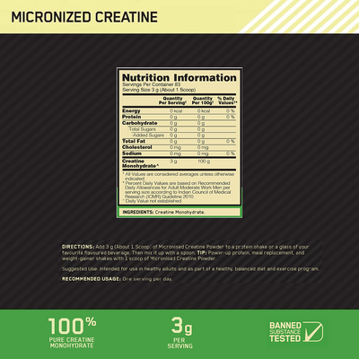 Gold Standard 100% Whey Protein Powder | Double Rich Chocolate | 1.7 kg and Micronised Creatine Powder | Unflavoured | 250 g