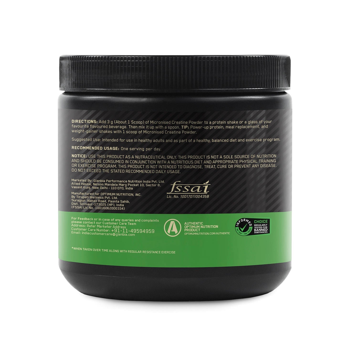 Gold Standard 100% Whey Protein Powder | Double Rich Chocolate | 4 kg and Micronised Creatine Powder | Unflavoured | 250 g