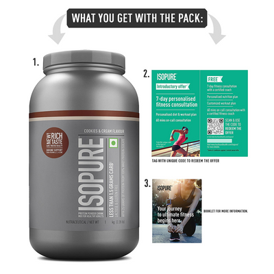 Isopure Cookies & Cream -1kg / 2.2lb and Optimum Nutrition (ON) Gold Standard Pre-Workout