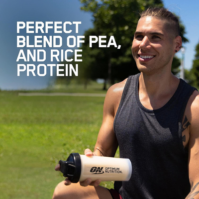 Optimum Nutrition (ON) Gold Standard 100% Plant Protein - 20 Serve, 684 g (Double Rich Chocolate), Vegan, Complete Amino Acid Profile,  Zero Added Sugars, Gluten-Free.