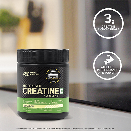 Micronized Creatine Powder | Unflavoured | 100 g + Zinc Magnesium Aspartate (ZMA) - 60 Capsules