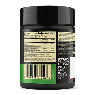 Multivitamin for MEN- 60 Tablets + Zinc Magnesium Aspartate (ZMA) - 60 Capsules