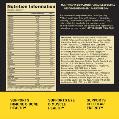 Multivitamin for MEN- 60 Tablets + Zinc Magnesium Aspartate (ZMA) - 60 Capsules