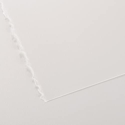 Canson Edition 250 GSM Smooth & Fine Grain Texture 56 x 76 cm Printmaking Paper Sheets (25 Sheets, Extra White)