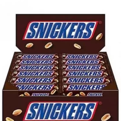 24x Snickers Peanut Filled Chocolates - 22g Bar (Pack of 24)