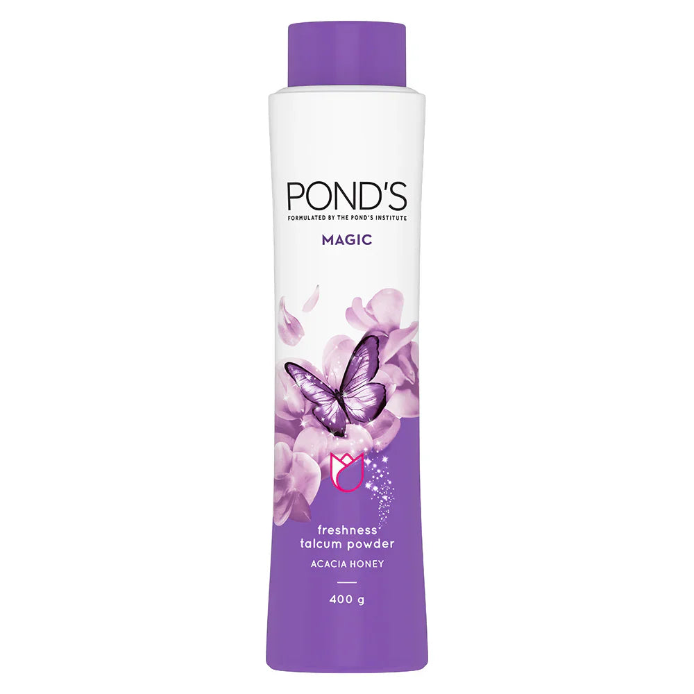 Pond's Dreamflower Fragrant Talcum Powder And Magic Freshness Talcum Powder Acacia Honey - Combo | 400 gms