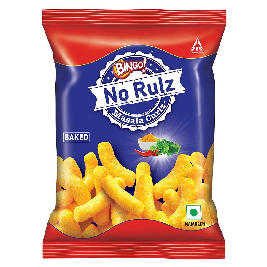 Bingo No Rulz Masala Curlz Corn Puffs, 20g