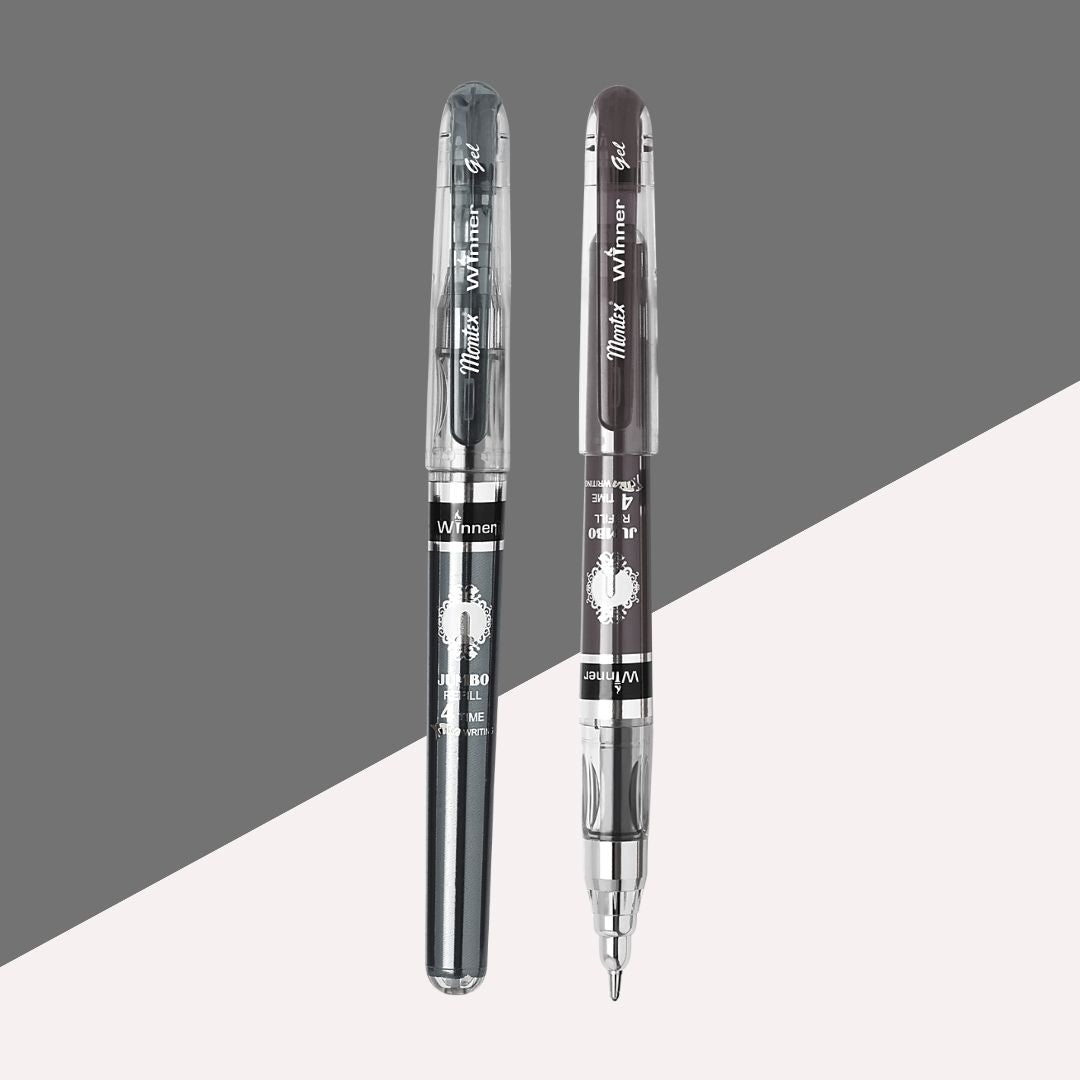 Montex Winner Jumbo Gel Pen – Black ( Pack of 1 )
