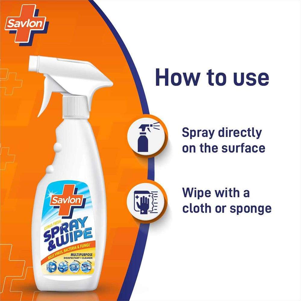Savlon Spray & Wipe Multipurpose Disinfectant Cleaner - 500 ml
