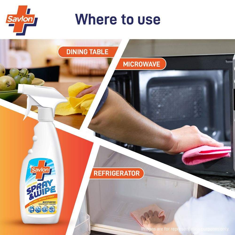 Savlon Spray & Wipe Multipurpose Disinfectant Cleaner - 500 ml