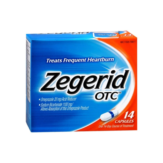 Zegerid OTC Heartburn Relief and Acid Reducer, 14 Capsules