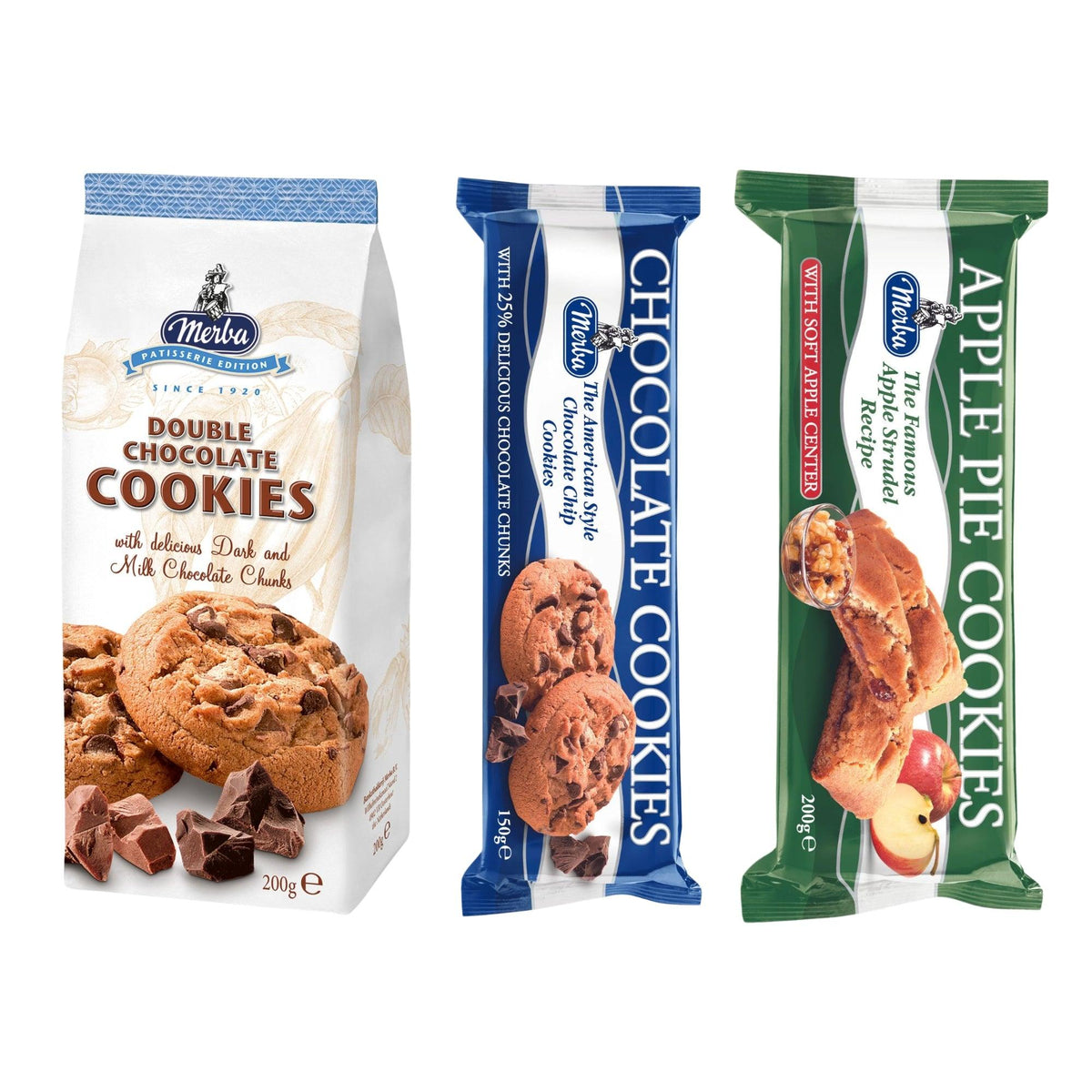 Apple Pie Cookies And Chocolate Cookies 25% And Patisserie Double Chocolate|Combo Of 3