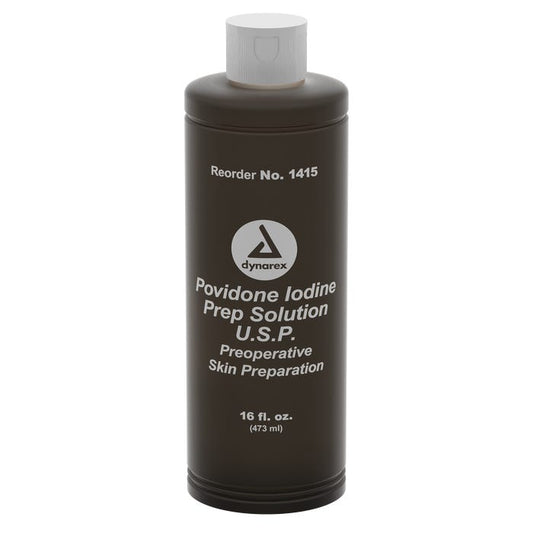 Povidone Iodine Skin Prep Solution 10% 16 oz