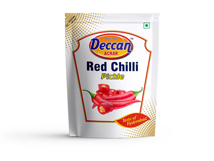 Deccan Achar Red Chilli Pickle - 500 gms