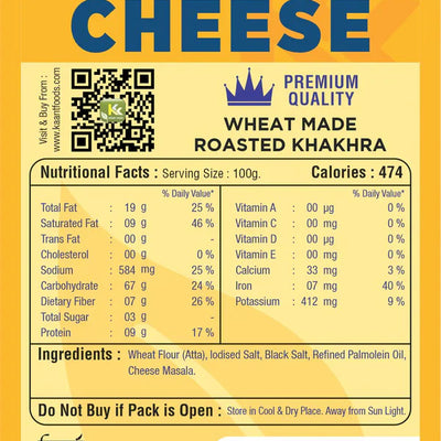 Kaant Foods Cheese Khakhra | 200 gms