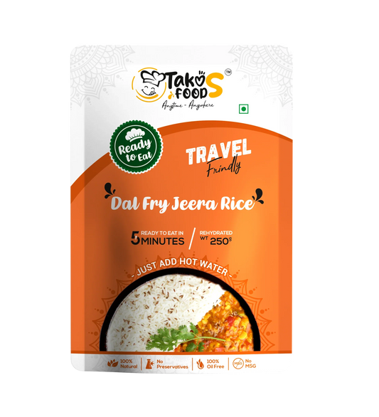 Takos Food Dal Fry Jeera Rice | Ready To Eat 250 gms