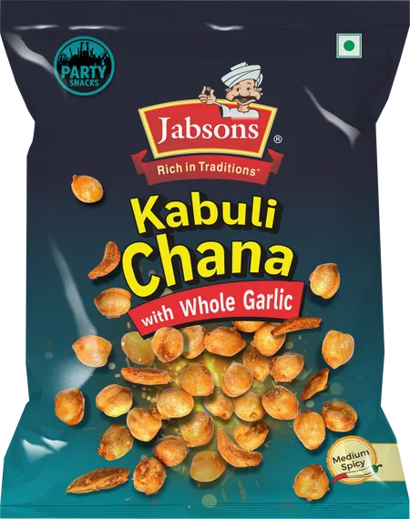 Jabsons Namkeen Kabuli Chana with Whole Garlic - 150GM