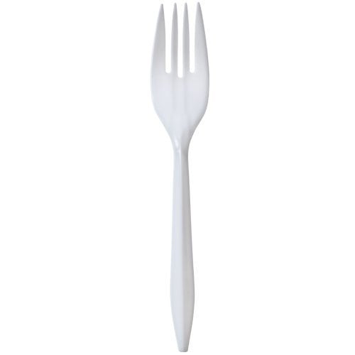 Forks, Plastic (Medium Weight) Polypropylene, 1000/Case
